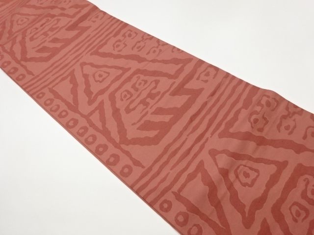 JAPANESE FUKURO OBI / WOVEN ABSTRACT GEOMETRIC